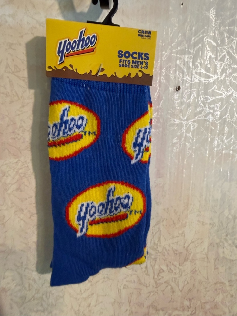Yoo-hoo, Crew Socks! "It's Me-He for Yoo-Hoo!" For your favorite Yoo-hoo!